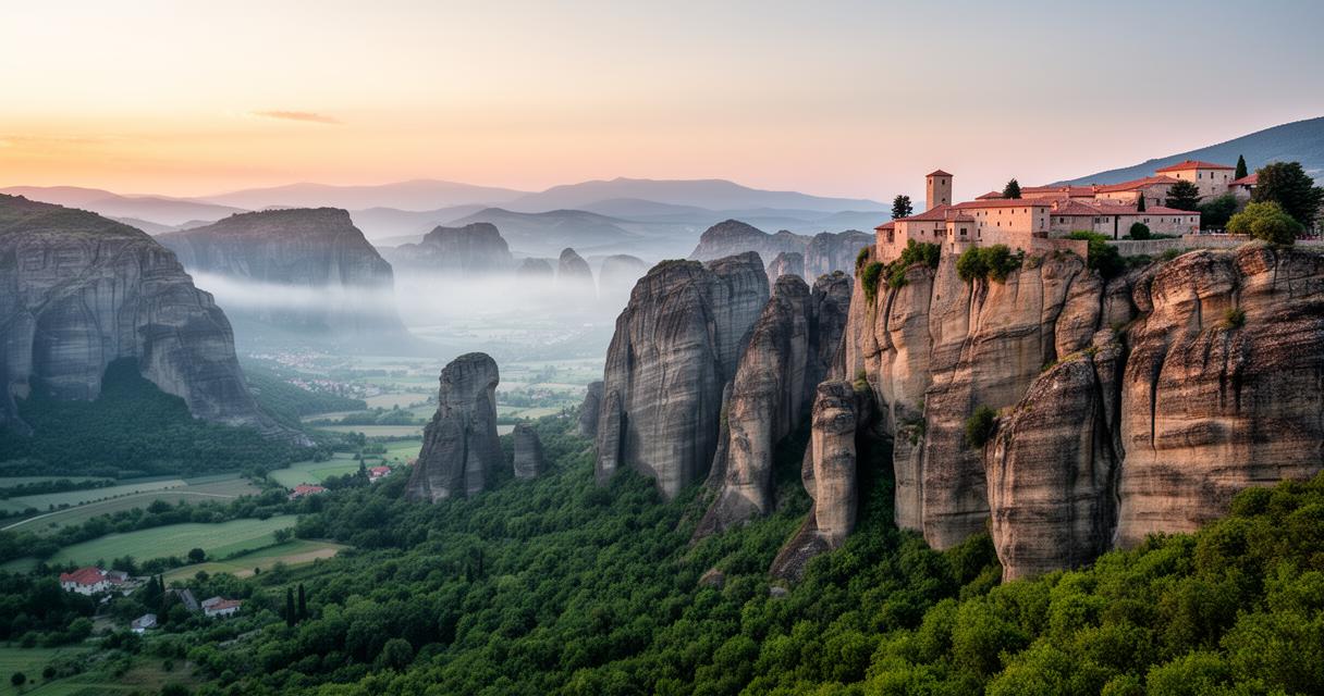 Die Meteore: ein Wunder der Natur und wie der Jahreszeitenwechsel die Landschaft verwandelt